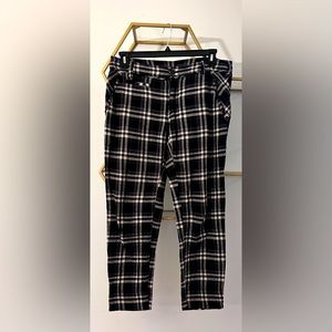 Free people, low rise plaid pants, size 6